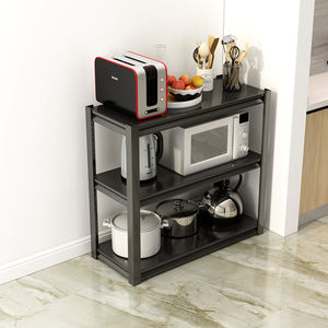 مورجي-أرفف تخزين معدنية ذات 3 طبقات قابلة للتعديل, بسعر الجملة من المصنع ، أرفف للتخزين ذات ثلاثة طبقات ، للمنزل ، أبيض وأسود - Product Image 3