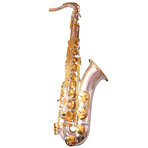 Saxofón Tenor bB <span class=keywords><strong>de</strong></span> Latón Lacado en Oro HUAYUN para Espectáculos Teatrales, Orquestas e Instrumentos <span class=keywords><strong>de</strong></span> Banda - Product Image 1