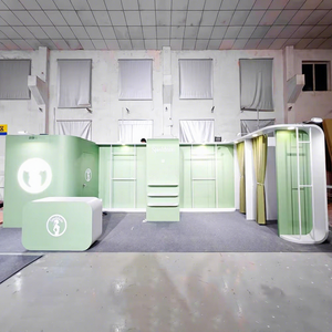 Stand Fieristico Premium Personalizzato con Sala Deposito, Stand Espositivo Modulare in Legno Riutilizzabile di Alta Qualità per Fiera del Fitness <span class=keywords><strong>FIBO</strong></span> - Product Image 1