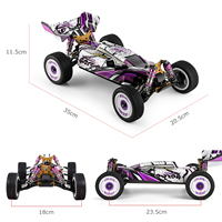 Voiture RC Wltoys 124019, mini voiture de course, 60 km/h, haute vitesse, 1/12, 2,4 GHz, GPS, 4 canaux, engrenages en alliage d'aluminium, tout-terrain, drift, Noël