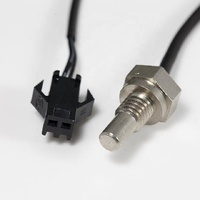 FOCUSENS Original Digital impermeable DS18b20 Sensor de temperatura roscado termopozo con tubo de acero inoxidable