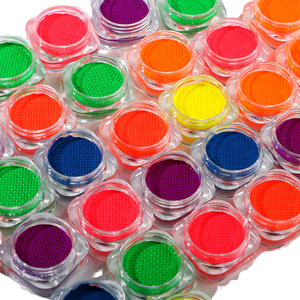 GroBhandel Delineador de ojos cosmético húmedo de alta calidad Neon UV Pastel activado brillo a base de agua Split Cake Eyeliner para maquillaje - Product Image 1