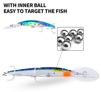 Señuelo de Pesca Flotante Tipo Minnow TOPLURE de 27g y 170mm, Señuelos Duros con Ojos 3D, Cebo Artificial para Agua Dulce y Salada