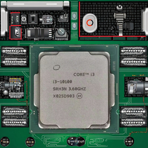ซีพียู I3 10100 3.1GHz แบบ 6 คอร์ LGA1200 65W สำหรับแอปพลิเคชันเซิร์ฟเวอร์ ใช้หน่วยประมวลผล Core I5 ซีพียู I3 10100 3.1GHz แบบ 6 คอร์ LGA12 - Product Image 3