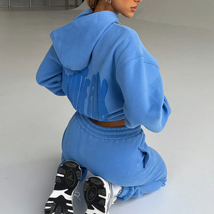 Sudadera con Capucha Extra Grande para Mujer, de Felpa Gruesa, Bordada e Impresa, de Alta Calidad de Fábrica, Sudadera con Capucha Personalizada - Product Image 2