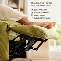 Sillón Reclinable Moderno y Cómodo con Base Giratoria, Reclinación Eléctrica y Ángulo Ajustable, Sillón Reclinable Impermeable