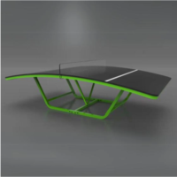 Table de football et de tennis de table en MDF portable en forme de Z pour l'entraînement – Offre Spéciale