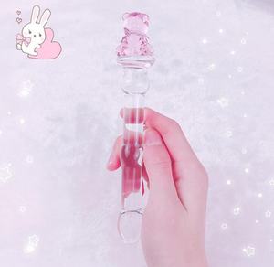 Corazón de cristal en forma de palo magia bar G-punto parte trasera masaje palo mujer hombre anal enchufe trasero orgasmo máquina de sexo (rosa) - Product Image 4