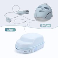 Étui de rangement portable en EVA rigide, étanche et antichoc, de qualité supérieure, pour masque facial LED, utilisation en extérieur (seul l'étui)