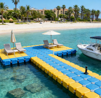 Ponton flottant modulaire en plastique HDPE durable pour bateau