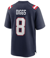 Jahitan Berkualitas Terbaik Dapat Disesuaikan # 10 MEI # 0 GONZALEZ # 8 DIGGS # 12 BRADY  Jersey Sepak Bola Amerika