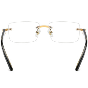 ナチュラルバッファローホーンメガネフレーム男性手作りデザイナービジネス光学眼鏡近視読書女性処方眼鏡 - Product Image 4