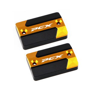 アルミブレーキマスターシリンダーリザーバーキャップ修正されたオイルタンクカバーホンダ PCX125 PCX150 PCX160 オートバイアクセサリーに適合 - Product Image 4