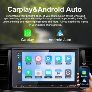 Semaitu Duy Nhất DIN 7 Inch Xe <span class=keywords><strong>Stereo</strong></span> Dab Kỹ Thuật Số Đài Phát Thanh USB Nhanh Chóng Sạc Không Dây Carplay Bảng Điều Khiển MP5 Máy Nghe Nhạc 1 Năm Châu Âu - Product Image 3