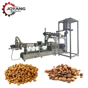 Machine automatique de fabrication d'aliments pour animaux de compagnie de grande capacité, extrudeuse de traitement de croquettes pour chiens, ligne de production d'aliments secs pour chats