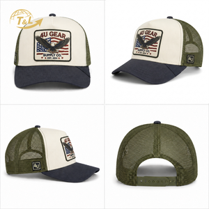 Gorra Trucker de Malla con 5 Paneles, Bicolor, Ajustable, Unisex, con Parches Bordados en 3D Personalizados, de Alta Calidad 4U - Product Image 6