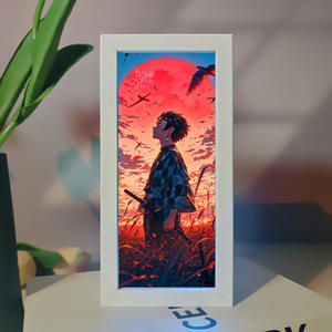 Ventes chaudes en 2026, lampe de chevet sans fil d'anime avec lumière nocturne RGB, lampe tactile, USB, LED romantique pour enfants - Product Image 1