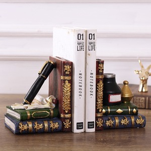 Serre-livre en résine vintage du monde, bibliothèque du monde rétro, simple et Original pour enfants et étudiants - Product Image 2