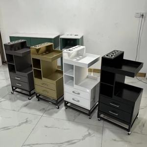 Carrito de Almacenamiento para Peluquería, Carrito de Almacenamiento de Belleza, Carrito de Acero Inoxidable para Herramientas de Peluquería - Product Image 1