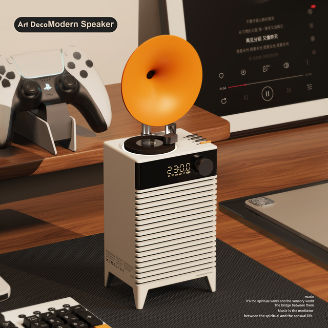 2025 New Arrival Portable Wireless BT Speaker , Perfect Home Decorative Art Decor Excellent Sound Quality Speaker Music Player
