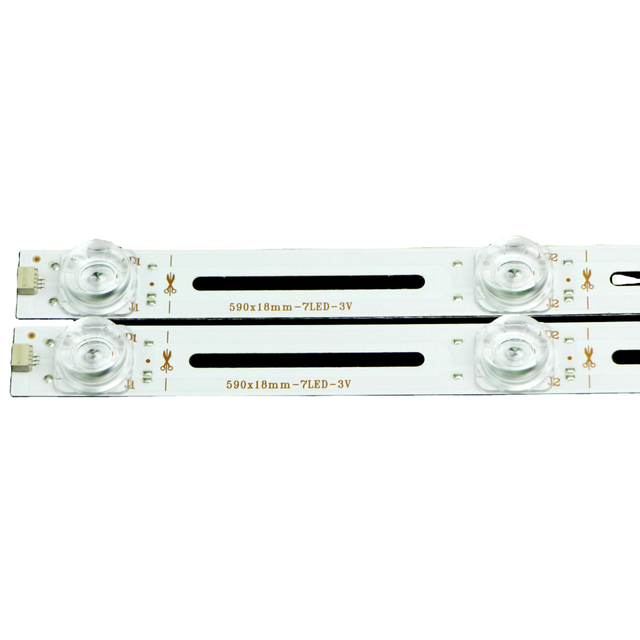 JY-729 Universal Power Supply for 26-65 Inch LCD TVs 590x18mm-7LED-3V Square Aluminum Epistar IP20 Remote Control LED Backlight