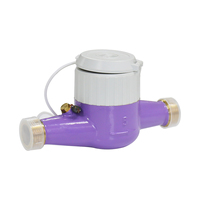 DN15-DN50 classe B classe C NPT filetage cadran sec corps en laiton compteur d'eau multi-jets avec ligne d'impulsion