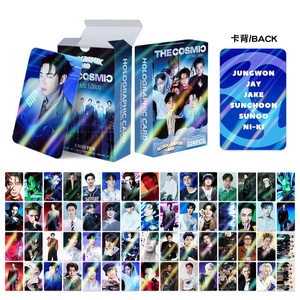 124 Tarjetas Fotográficas Lomo KPOP con Efecto Láser, The Cosmic <span class=keywords><strong>Niki</strong></span> Jake Jay <span class=keywords><strong>Jungwon</strong></span> Sunoo Sunghoon, Tarjetas Coleccionables Brillantes de Ídolos - Product Image 1