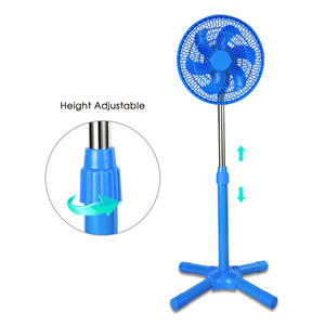 Ventilador de Pedestal Eléctrico de 12 Pulgadas, de Plástico, con Motor AC, Mecánico, para Uso Doméstico y Hotelero, Altura Ajustable, Oscilante - Product Image 3