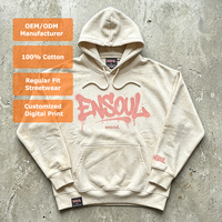 Sweat à capuche surdimensionné pour homme, impression numérique personnalisée, fabrication OEM/ODM, 400 GSM, style streetwear graffiti, grande taille