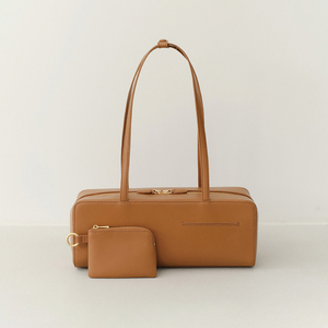 2024 estilo coreano personalizado de alta calidad suave PU <span class=keywords><strong>bolso</strong></span> de cuero axila <span class=keywords><strong>bolso</strong></span> de hombro de moda y monedero pequeño para mujer - Product Image 1