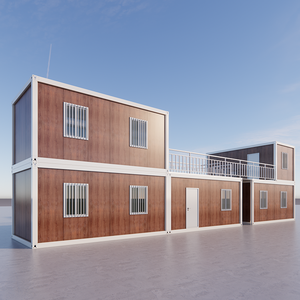 Dxh Nhà Máy Hiện Đại Duplex Đầy Đủ Tải Xây Dựng Modular Nhà Prefab Sang Trọng Sống Container Nhà Đúc Sẵn Cho 25 Người - Product Image 6