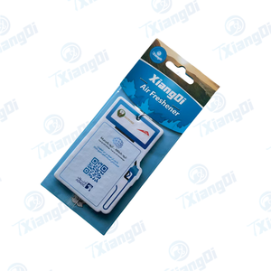 Carta appesa di lusso buon profumo profumo di carta nera deodorante per auto odore con Logo personalizzato - Product Image 3