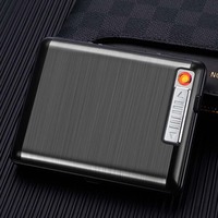 Benutzer definiertes Logo Elektronisches Feuerzeug Zigaretten schachtel Klassisches Design Metall-und Papier karton verpackung für Zigaretten