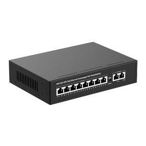<span class=keywords><strong>Switch</strong></span> POE a <span class=keywords><strong>10</strong></span> Porte 48V <span class=keywords><strong>10</strong></span>/100Mbps con 2 Porte <span class=keywords><strong>Gigabit</strong></span> Uplink 250m per CCTV e PC - Disponibile con 1 Anno di Garanzia - Product Image 2