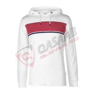 Full zip us Patchwork Haute Qualité Personnalisé-Blanc Polyester Sport Hoodies Crochet Méthode De Tissage pour L'usage des vêtements - Product Image 1