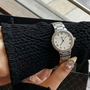 Reloj de Cuarzo para Mujer CILOA, de Aleación Plateada, Lujoso, Resistente al Agua, Personalizable, Casual, con Esfera de Agujas, a la Moda - Product Image 2