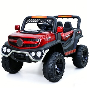 Auto Eléctrico de Plástico para Niños, con Asiento para Niños y Niñas, Cuatro Ruedas, Doble Tracción, Control Remoto, Música, Conducción Autónoma, Carga de Batería - Product Image 1