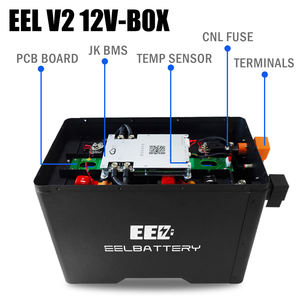 EEL 12V nueva batería LCD <span class=keywords><strong>V3</strong></span> caja DIY incorporada 200A BMS con 2A equilibrio activo para Lifepo4 280ah-330ah opcional CAN/RS485 12V cajas - Product Image 2