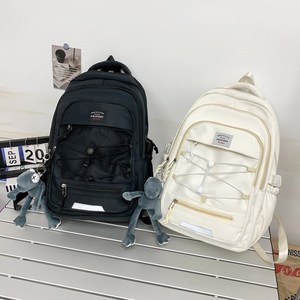 Feipan Student <b>Backpack</b> 18 In <b>Large</b> <b>Capacity</b> Unisex School Travel <b>Backpack</b> With Letter Pattern And Zipper Pocket - Product Image 4