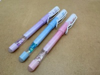 Stylo plume effaçable à paillettes liquides dynamiques pour filles