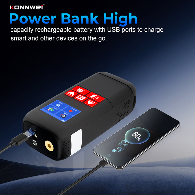 High Power Car Jump Starter Lithium Battery Booster Jump Starter with Inflator 12v Car Jump Starter With Air Compressor SA500