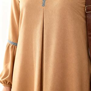 New Design Dubai Style High Quality Fabric Long Fashion Modest <b>Dress</b> <b>Sequins</b> Abaya for Muslim Women Supplier - Product Image 2