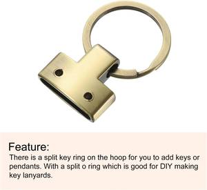 พวงกุญแจโลหะสำหรับกระเป๋าถือ  สำหรับพวงกุญแจรถยนต์ สายคล้องคอ - Product Image 4