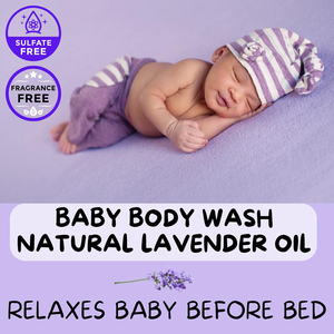 Olio di lavanda & Fragranza di farina d'avena 2 in1 rilassante per il bagnoschiuma naturale per bambini - Product Image 3