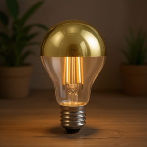 Lampadina LED Std Gold Dome 6W con luce calda regolabile, attacco E27 - Product Image 3