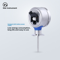 CWDZB3 Industrial Thermometer High-Precision Pt100 Temperature Sensor Transmitter Built-in Battery LCD Display Stainless OEM ODM