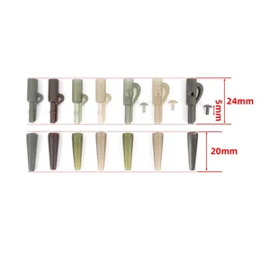 Hirisi pêche à la <span class=keywords><strong>carpe</strong></span> sécurité <span class=keywords><strong>plomb</strong></span> Clips et queue en caoutchouc pour plates-formes de pêche à la <span class=keywords><strong>carpe</strong></span> M12 accessoires de pêche à la <span class=keywords><strong>carpe</strong></span> 12 ensembles par paquet - Product Image 4