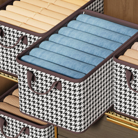 Boîtes de rangement pliables pour vêtements en gros de grande capacité Organisateur de rangement en tissu avec poignée renforcée