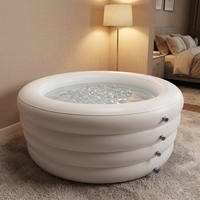 Grande Baignoire Portable Gonflable de Récupération Musculaire Glacée et Froide à Usage Domestique pour Athlète, pour 2 à 3 Personnes