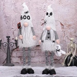 Gnomos Brillantes de Halloween, 2 Piezas, Lindos Peluches de Bruja con Luces que Cambian de Color - Product Image 4